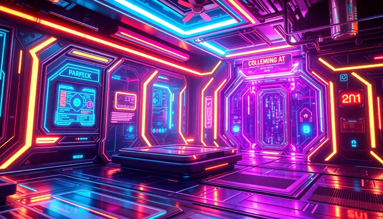 Screenshot of a powerful NSFW AI generator no limit showcasing uncensored images with vibrant neon accents and detailed digital art