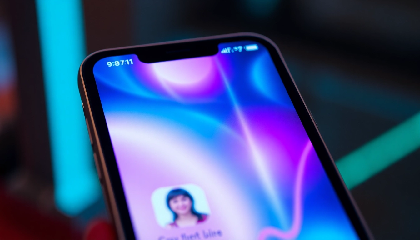 AI girlfriend app interface showing a realistic virtual chat with a flirtatious digital partner, emphasizing modern technology and emotional connectivity for accessibility.