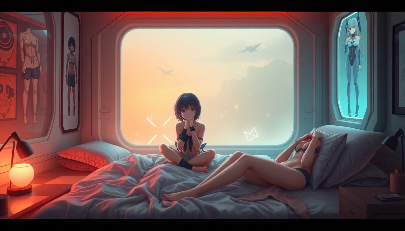Detailed depiction of a realistic nsfw ai generator producing personalized adult visuals with dynamic lighting and textures for enhanced user experience.