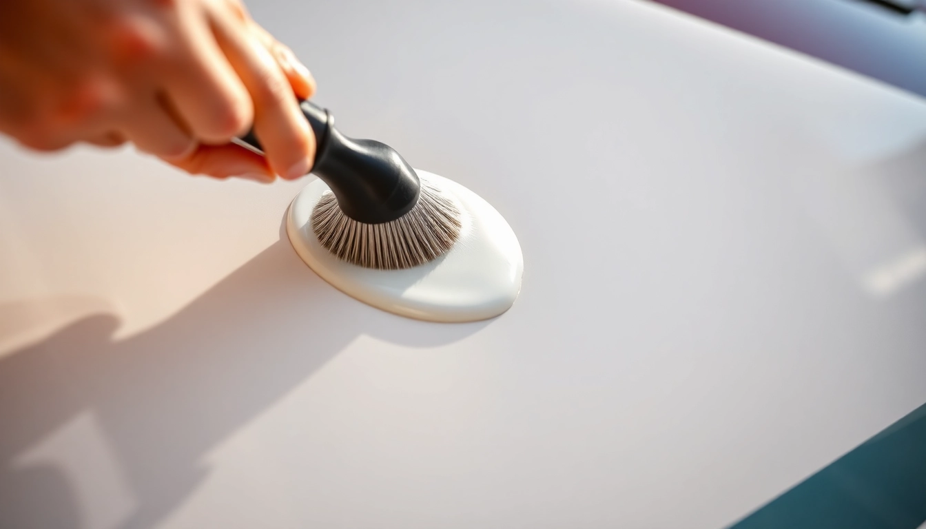 High-quality Wohnmobil Politursiegelung in action showing a glossy, protected surface with