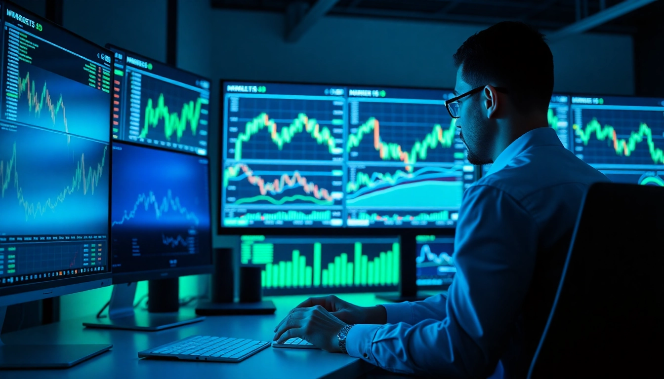 Trading view platform displaying detailed market charts for traders and investors to analyze